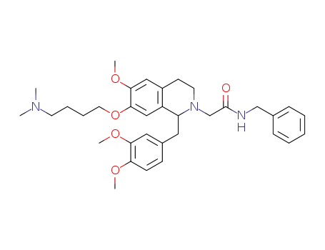 N-benzyl-2-{1-[(3,4-dimethoxyphenyl)methyl]-7-[4-(dimethylamino)butoxy]-6-methoxy-1,2,3,4-tetrahydroisoquinolin-2-yl}acetamide