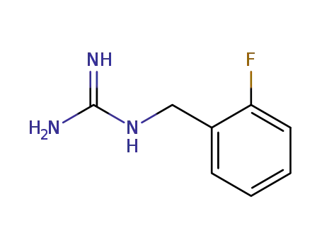 Molecular Structure of 704-98-3 ((2-FLUOROBENZYL)GUANIDINE)