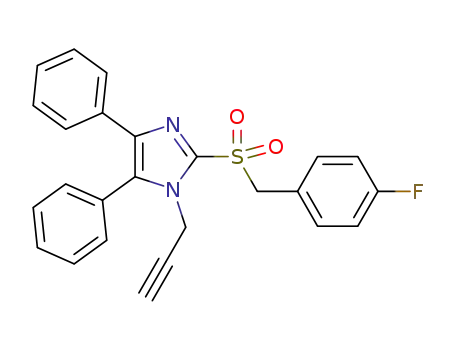 2-[(4-FLUOROBENZYL)SULFONYL]-4,5-DIPHENYL-1-(2-PROPYNYL)-1H-IMIDAZOLE