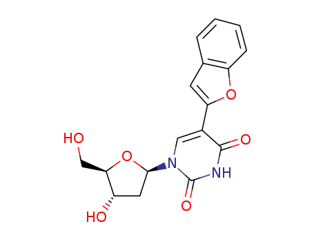 5-(benzofuran-2-yl)-1-((2R,4S,5R)-4-hydroxy-5-(hydroxymethyl)tetrahydrofuran-2-yl)pyrimidine-2,4(1H,3H)-dione