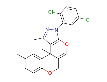 (11bS)-3-(2,5-dichlorophenyl)-3,11b-dihydro-1,10,11b-trimethyl-6H-chromeno[4',3':4,5]pyrano[2,3-c]pyrazole