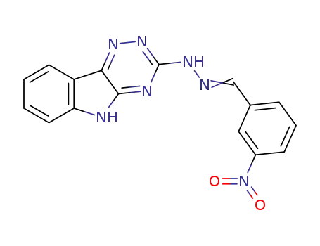 Molecular Structure of 302795-54-6 (3-nitrobenzaldehyde 5H-[1,2,4]triazino[5,6-b]indol-3-ylhydrazone)
