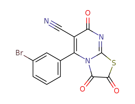 5-(3-bromophenyl)-2,3,7-trioxo-2,3-dihydro-7H-thiazolo[3,2-a]pyrimidine-6-carbonitrile