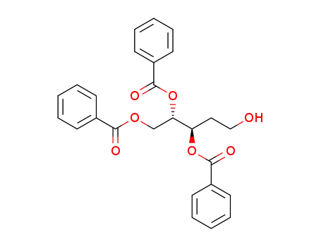 Molecular Structure of 1424750-83-3 ((2S,3R)-1,2,3-O-tribenzoyl-1,2,3,5-pentanetetrol)