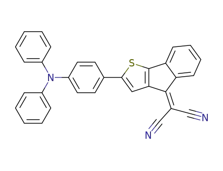 2-(2-(4-(diphenylamino)phenyl)-4H-indeno[1,2-b]thiophen-4ylidene)malononitrile