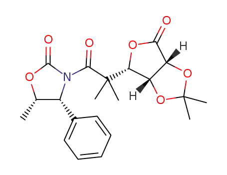 (4R,5S)-3-(2-((3aR,4S,6aR)-2,2-dimethyl-6-oxotetrahydrofuro[3,4-d][1,3]dioxol-4-yl)-2-methylpropanoyl)-5-methyl-4-phenyloxazolidin-2-one