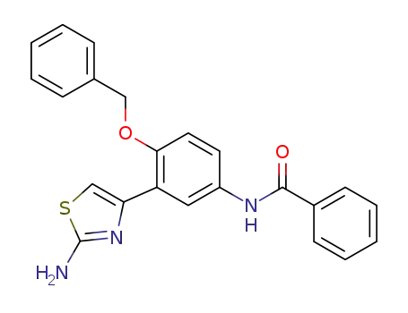 N-(3-(2-aminothiazol-4-yl)-4-(benzyloxy)phenyl)benzamide