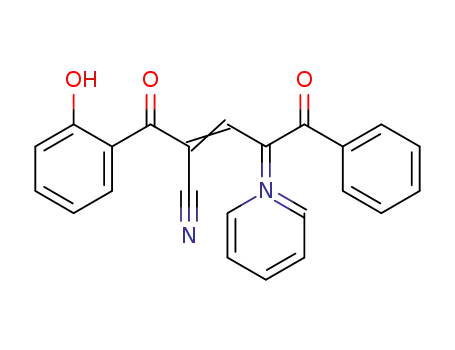 Molecular Structure of 1426676-99-4 (4-cyano-5-(2-hydroxyphenyl)-1,5-dioxo-2-(pyridinium-1-yl)-1-phenylpent-3-en-2-ide)