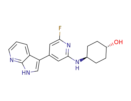 trans-4-(6-fluoro-4-(1H-pyrrolo[2,3-b]pyridin-3-yl)pyridin-2-ylamino)cyclohexanol