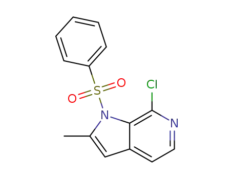 7-chloro-2-methyl-1-(phenylsulfonyl)-1H-pyrrolo[2,3-c]pyridine