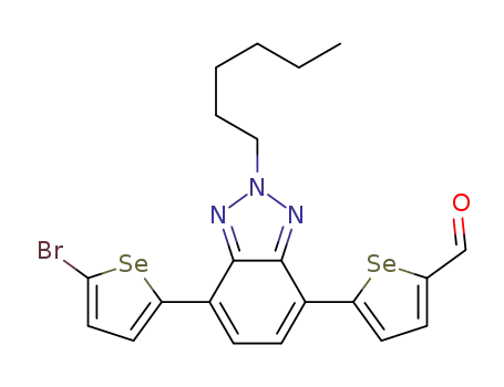 5-[7-(5-bromoselenophen-2-yl)-2-hexyl-2H-benzotriazol-4-yl]selenophene-2-carbaldehyde
