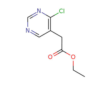 4-Chloro-5-pyrimidineacetic  acid  ethyl  ester