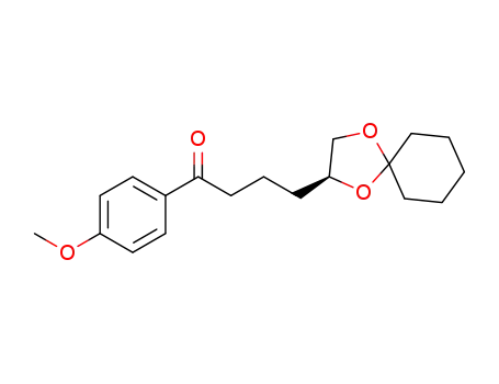 (S)-1-(4-methoxyphenyl)-4-(1,4-dioxaspiro[4.5]decan-2-yl)butan-1-one