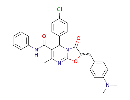 5-(4-chlorophenyl)-N-phenyl-2-(4-dimethylaminobenzylidene)-7-methyl-3-oxo-2,3-dihydro-5H-(1,3)-oxazolo-(3,2-a)-pyrimidine-6-carboxamide