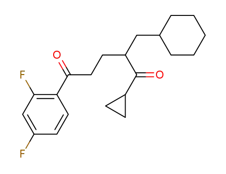 2-(cyclohexylmethyl)-1-cyclopropyl-5-(2,4-difluorophenyl)pentane-1,5-dione