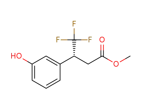 methyl (3R)-4,4,4-trifluoro-3-(3-hydroxyphenyl)butanoate