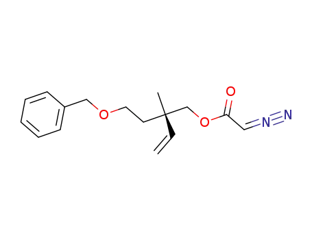 (2S)-2-[(2-(benzyloxy)ethyl)]-2-methylbut-3-enyl 2-diazoacetate