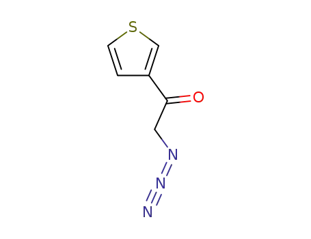 Molecular Structure of 78539-84-1 (Ethanone, 2-azido-1-(3-thienyl)-)