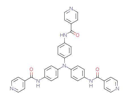Molecular Structure of 1460315-59-6 (N,N',N''-(nitrilotris(4,1-phenylene))triisonicotinamide)