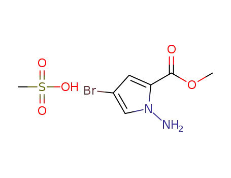 methyl 1-amino-4-bromo-1H-pyrrole-2-carboxylate methanesulfonic acid salt