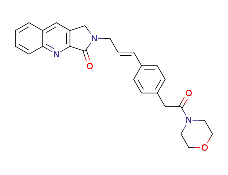 (E)-N-{3-[4-(2-morpholino-2-oxoethyl)phenyl]allyl}-1H-pyrrolo[3,4-b]quinolin-3(2H)-one