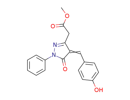 methyl 2-(4-(4-hydroxybenzylidene)-5-oxo-1-phenyl-4,5-dihydro-1H-pyrazol-3-yl)acetate