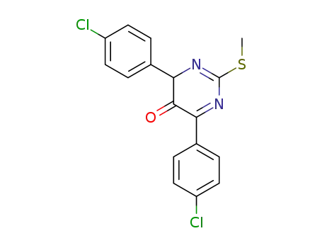 4,6-bis(4-chloro-phenyl)-2-(methylthio)-pyrimidin-5(4H)-one