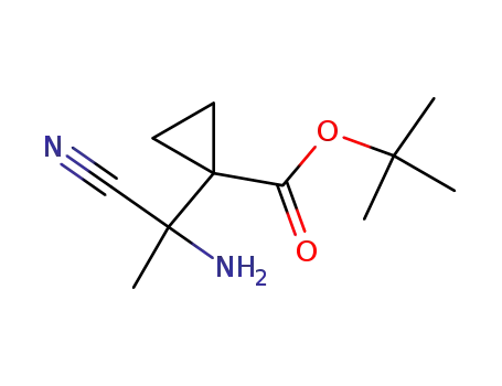 1-(1-amino-1-cyanoethyl)-1-cyclopropanecarboxylic acid tert-butyl ester