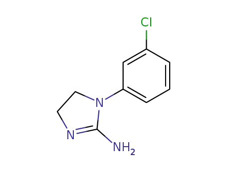 Molecular Structure of 40778-86-7 (1H-Imidazol-2-amine, 1-(3-chlorophenyl)-4,5-dihydro-)