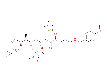 (2S,4S,7S,8R,9S,10S,11R)-4,11-bis(tert-butyldimethylsilyloxy)-9-triethylsilyloxy-7-hydroxy-1-(4-methoxybenzyl)oxy-2,8,10,12-tetramethyltridec-12-en-5-one