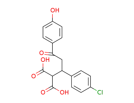 2-(1-(4-chlorophenyl)-3-(4-hydroxyphenyl)-3-oxopropyl)malonic acid