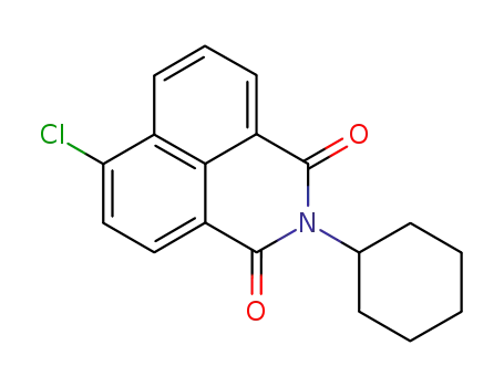 Molecular Structure of 57601-49-7 (6-chloro-2-cyclohexyl-1H-benz[de]isoquinolin-1,3(2H)dione)