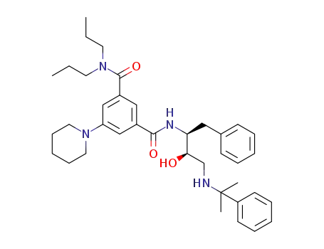 N-[(1S,2R)-1-benzyl-2-hydroxy-3-(1-methyl-1-phenylethylamino)propyl]-5-piperidin-1-yl-N',N'-dipropylisophthalamide
