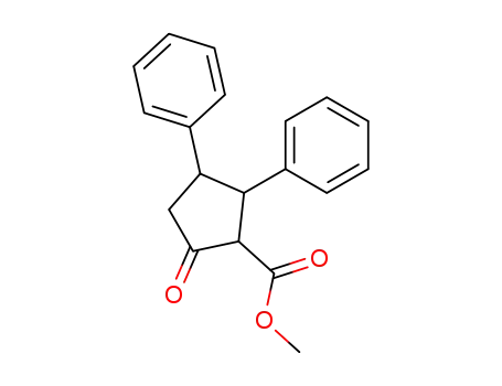 Molecular Structure of 10498-83-6 (methyl 5-oxo-2,3-diphenylcyclopentanecarboxylate)