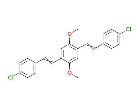 4,4'-((1E,1'E)-(2,5-dimethoxy-1,4-phenylene)bis(ethene-2,1-diyl))bis(chlorobenzene)