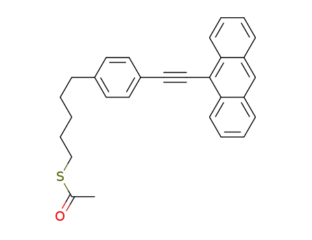 S-(5-(4-(anthracen-9-ylethynyl)phenyl)pentyl) ethanethioate