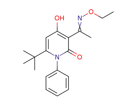 6-tert-butyl-3-[1-ethoxyiminoethyl]-4-hydroxy-1-phenylpyridin-2(1H)-one
