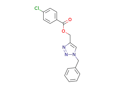 Molecular Structure of 1494702-15-6 ((1-benzyl-1H-1,2,3-triazol-4-yl)methyl 4-chlorobenzoate)