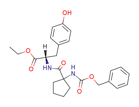 N-[[1-[[(phenylmethoxy)carbonyl]amino]-1-cyclopentyl]carbonyl]-L-tyrosine ethyl ester