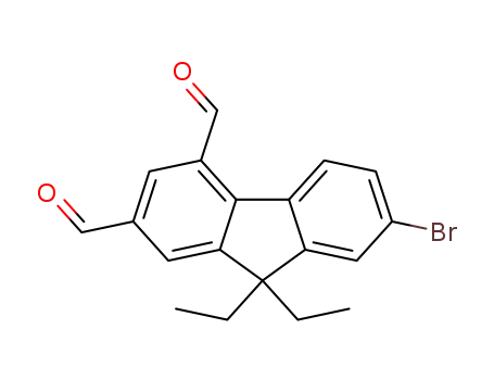 7-bromo-9,9-diethyl-9H-fluorene-2,4-dicarbaldehyde