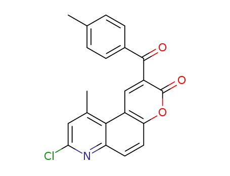 8-chloro-10-methyl-2-(4-methylbenzoyl)-3H-chromeno[6,5-b]pyridin-3-one