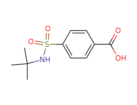Molecular Structure of 99987-05-0 (4-[(TERT-BUTYLAMINO)SULFONYL]BENZOIC ACID)