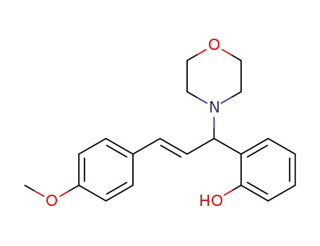 2-((E)-3-(4-methoxyphenyl)-1-morpholinoallyl)phenol