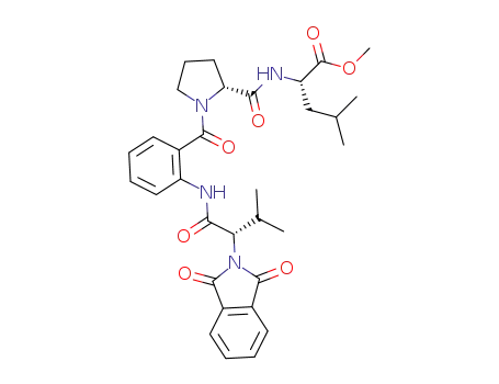 (S)-methyl 2-((R)-1-(2-((S)-2-(1,3-dioxoisoindolin-2-yl)-3-methylbutanamido)benzoyl)pyrrolidine-2-carboxamido)-4-methylpentanoate