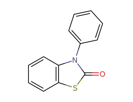 Molecular Structure of 41631-62-3 (3-Phenylbenzothiazol-2(3H)-one)