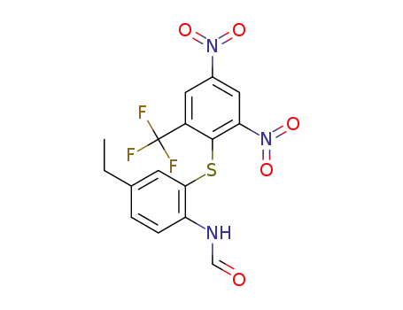 C<sub>16</sub>H<sub>12</sub>F<sub>3</sub>N<sub>3</sub>O<sub>5</sub>S