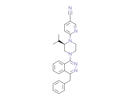 (R)-6-(4-(4-benzylphthalazin-1-yl)-2-isopropylpiperazin-1-yl)nicotinonitrile