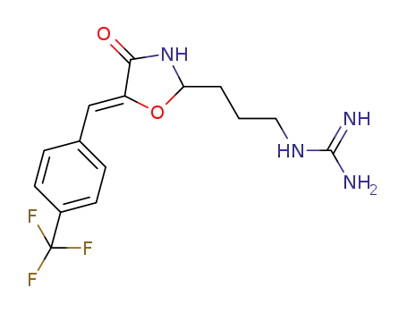 (Z)-1-(3-(4-oxo-5-(4-(trifluoromethyl)benzylidene)oxazolidin-2-yl)propyl)guanidine