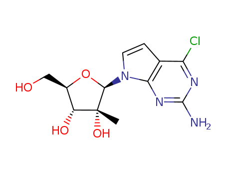 4-Chloro-7-(2-C-methyl-beta-D-ribofuranosyl)-7H-pyrrolo[2,3-d]pyrimidin-2-amine