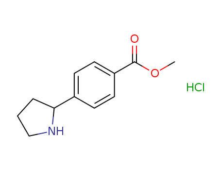 4-Pyrrolidin-2-yl-benzoic acid methyl ester hydrochloride